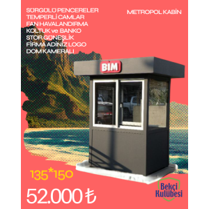Güvenlik kulübesi 135*150